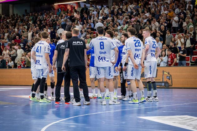 DAIKIN HBL SG Flensburg Handewitt vs TBV Lemgo Lippe 09 05 26 Team TBV Lemgo Lippe after the match DAIKIN HBL SG Flensburg Handewitt vs TBV Lemgo Lippe, GP JOULE Arena on 09 05 26 Copyright: xBEAUTIFULxSPORTS MarioxM.xKobergx