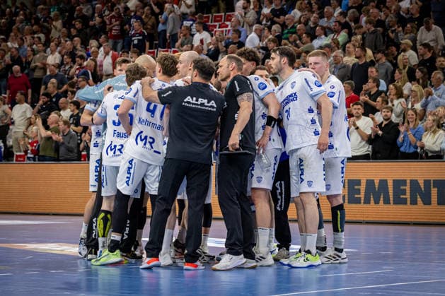 DAIKIN HBL SG Flensburg Handewitt vs TBV Lemgo Lippe 09 05 26 Team TBV Lemgo Lippe after the match DAIKIN HBL SG Flensburg Handewitt vs TBV Lemgo Lippe, GP JOULE Arena on 09 05 26 Copyright: xBEAUTIFULxSPORTS MarioxM.xKobergx