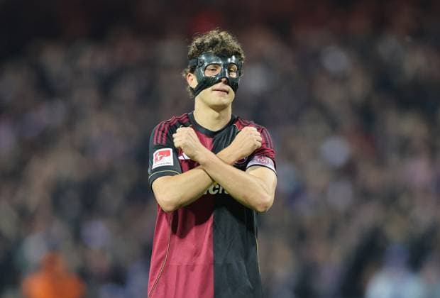 09 05 2026 Soccer Season 2025 2026 2 Soccer Bundesliga 33 Matchday 1 FC Nürnberg FCN Club FC Schalke 04 S04 Gelsenkirchen Sportfoto Zink DaMa xdaxmax DFL regulations prohibit any use of photographs as image sequences and or quasi video only for editorial use Jubel Freude Torjubel nach Tor zum 1 0 Fabio Gruber 4, 1 FC Nürnberg FCN jubelt freut sich Torschütze Fabio Gruber 4, 1 FC Nürnberg FCN Fabio Gruber 4, 1 FC Nürnberg FCN greets Schalke fans