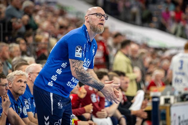 DAIKIN HBL SG Flensburg Handewitt vs TBV Lemgo Lippe 09 05 26 Ales Pajovic Coach Coach, SG Flensburg Handewitt DAIKIN HBL SG Flensburg Handewitt vs TBV Lemgo Lippe, GP JOULE Arena on 09 05 26 Copyright: xBEAUTIFULxSPORTS MarioxM.xKobergx