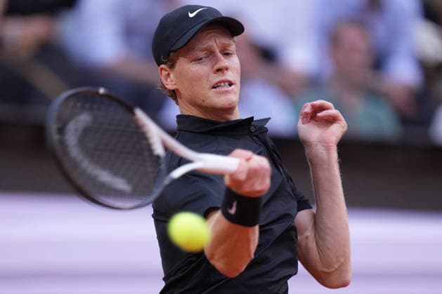 Jannik Sinner (ITA) during the match between Jannik Sinner (ITA) vs Sebastian Ofner (AUT) at the Italian Open in Rome, Saturday, May 9, 2026. (Alfredo Falcone LaPresse)  Copyright: xAlfredoxFalcone LaPressex
