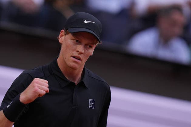 Jannik Sinner (ITA) during the match between Jannik Sinner (ITA) vs Sebastian Ofner (AUT) at the Italian Open in Rome, Saturday, May 9, 2026. (Alfredo Falcone LaPresse)  Copyright: xAlfredoxFalcone LaPressex