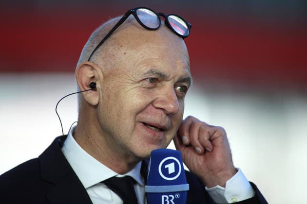Fussball, Frauen, Google Pixel Frauen Bundesliga, 25.Spieltag, Saison 2025 2026, FC Bayern München - Eintracht Frankfurt, Campus Bernd Neuendorf, DFB Präsident, Kopf, Portrait beim Interview ARD *** Soccer, Women, Google Pixel Womens Bundesliga, 25 Matchday, Season 2025 2026, FC Bayern Munich Eintracht Frankfurt, Campus Bernd Neuendorf, DFB President, Head, Portrait at Interview ARD