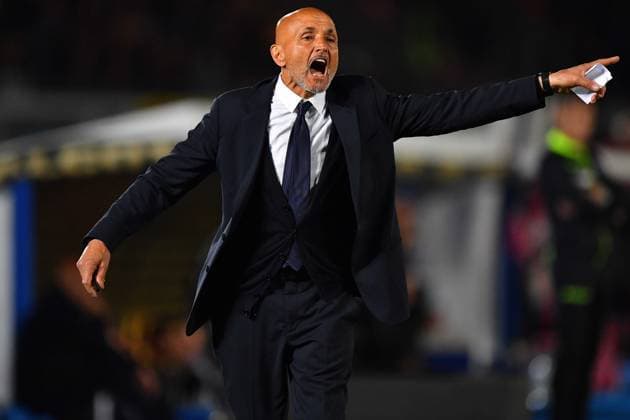 Juventus FC s head coach Luciano Spalletti reacts during the Serie A Enilive matchday 36 match between US Lecce and Juventus FC at the Via del Mare Stadium in Lecce, Italy, Saturday, May 9, 2026. (Credit Image: Giovanni Evangelista LaPresse)  Copyright: xGiovannixEvangelista LaPressex