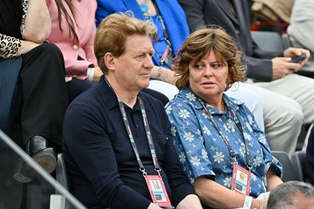 Foto IPP Cavaliere Emiliano. Roma 09 05 2026. Tennis Internazionali d Italia 2026. Nella foto: i genitori di Jannik Sinner. La mamma Siglinde Sinner e il papa Hanspeter Sinner. Italy Photo Press - World Copyright italy ITALY  Copyright: xR4924_italyphotopressx