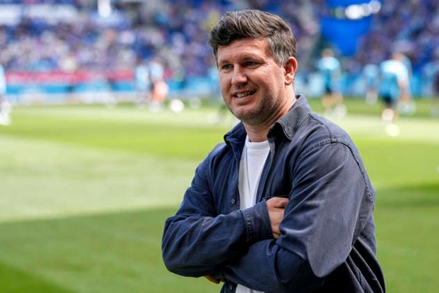 Andreas Schicker (Geschäftsführer Hoffenheim), Einzelbild, Einzelfoto, Aktion, Action, 09.05.2026, Sinsheim (Deutschland), Fussball, Bundesliga, TSG 1899 Hoffenheim - SV Werder Bremen, DFB DFL REGULATIONS PROHIBIT ANY USE OF PHOTOGRAPHS AS IMAGE SEQUENCES AND OR QUASI-VIDEO. *** Andreas Schicker Managing Director Sport, Hoffenheim , Single Image, Single Photo, Action, Action, 09 05 2026, Sinsheim Germany , Football, Bundesliga, TSG 1899 Hoffenheim SV Werder Bremen, DFB DFL REGULATIONS PROHIBIT ANY USE OF PHOTOGRAPHS AS IMAGE SEQUENCES AND OR QUASI VIDEO xozx