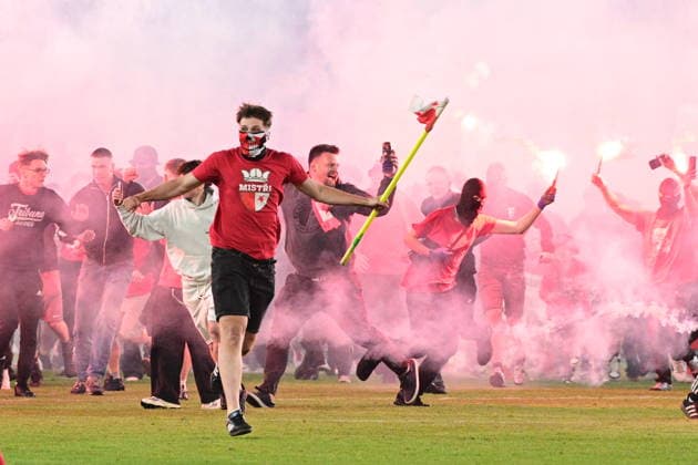2. kolo nadstavby prvni fotbalove ligy Slavia Praha - Sparta Praha, 9. kvetna 2026, Praha. (CTKxPhoto MichalxKamaryt) CTKPhotoP2026050906006  CTKPhotoP2026050906006