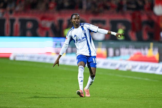 09 05 2026, Football, 2 Bundesliga, Season 2025 2026, Matchday 32, 1 FC Nürnberg FC Schalke 04, Moussa Ndiaye FC Schalke 04 xRHR PHOTO YYx Copyright: KROEGER RHR-FOTOx RHR-FOTO YY