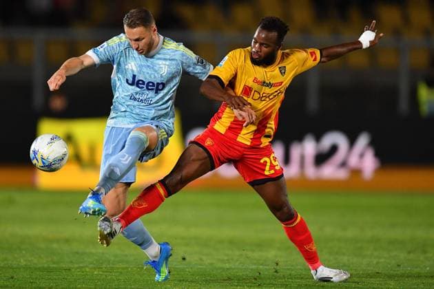Lecce s Central Midfielder Lassana Coulibaly (29 US Lecce) and Juventus FC s Defensive Midfielder Teun Koopmeiners (8 Juventus FC) in action during the Serie A Enilive matchday 36 match between US Lecce and Juventus FC at the Stadio Via del Mare in Lecce, Italy, Saturday, May 9, 2026. (Credit Image: Giovanni Evangelista LaPresse)  Copyright: xGiovannixEvangelista LaPressex