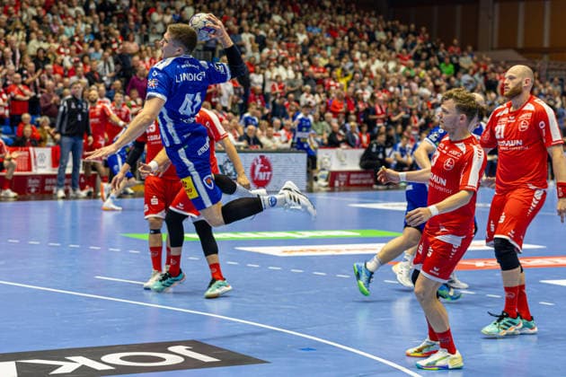 DAIKIN Handball Bundesliga, Kassel, MT Melsungen vs ThSV Eisenach, Rothenbach Halle Kassel 09 05 2026 DAIKIN Handball Bundesliga, Kassel, Germany 09 05 2026 Vukasin Antonijevic ThSV Eisenach, 41 on the ball, Handball BundesligaL, Match of MT Melsungen vs ThSV Eisenach, Rothenbach Halle Kassel Copyright: xBEAUTIFULxSPORTS Freudensteinx