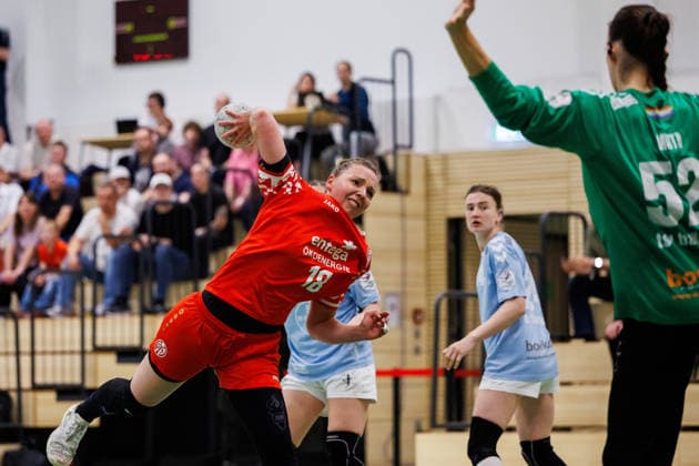 2 Handball Bundesliga Women 1 FSV Mainz 05 TSV Bayer 04 Leverkusen, Mainz, 09 05 2026 Lena Feiniler 1 FSV Mainz 05, 18 at the throw match from matchday 27 of the ALSCO Handball 2 Bundesliga Women between 1 FSV Mainz 05 and TSV Bayer 04 Leverkusen in Mainz on 15 11 2025 Copyright: xBEAUTIFULxSPORTS Hahnex
