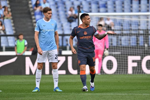 CALCIO - Serie A - SS Lazio vs Inter - FC Internazionale Photo by IPA ABACAPRESS.COM84523521 - Lautaro Martinez of F.C. Inter celebrates after scoring the goal of 0-1 during the 36th matchday of the Serie A championship between S.S. Lazio and F.C. Inter at the Olympic Stadium on May 9, 2026 in Rome, Italy. Rome Italy  Copyright: xIPAxSport ABACAx