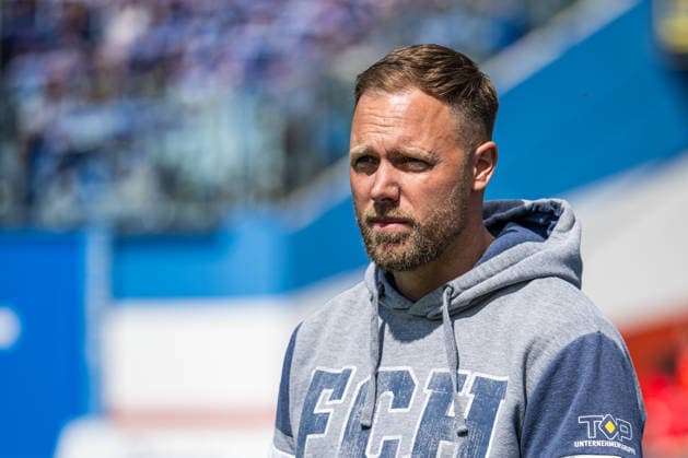 Rostock, Germany 09 May 2026 3 Liga 2025 2026 Sp 37 FC Hansa Rostock vs VfB Stuttgart II In the picture Head coach Daniel Brinkmann Hansa Rostock DFB regulations prohibit any use of photographs as image sequences and or quasi video Copyright: xFotostandx xVoelkerx