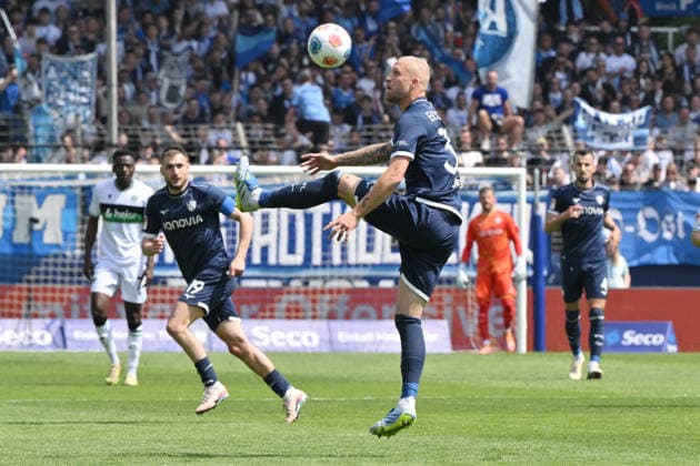 Philipp Hofmann VfL Bochum 09 05 2026, Football 2 Bundesliga, Season 2025 2026, 33 Matchday, VfL Bochum Hannover 96 1 1 DFL regulations prohibit any use of photographs as image sequences and or quasi video Bochum Vonovia Ruhrstadion Nordrhein Westfalen Germany Team2