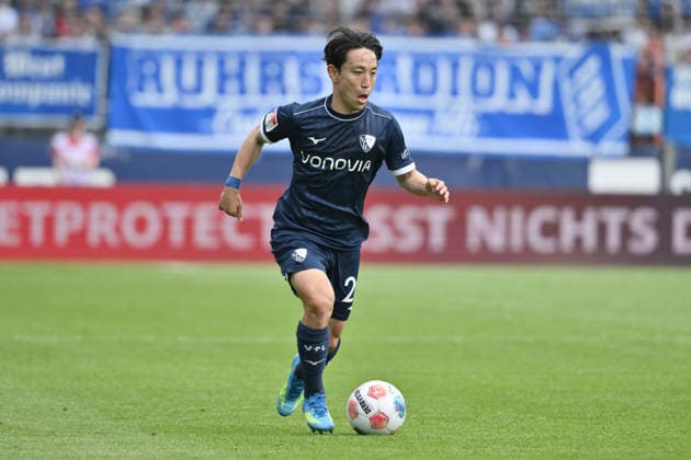 Koji Miyoshi VfL Bochum 09 05 2026, Football 2 Bundesliga, Season 2025 2026, 33 Matchday, VfL Bochum Hannover 96 1 1 DFL regulations prohibit any use of photographs as image sequences and or quasi video Bochum Vonovia Ruhrstadion Nordrhein Westfalen Germany Team2