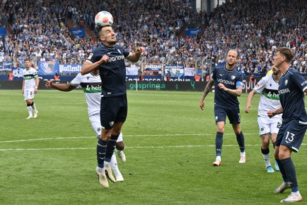 Erhan Masovic VfL Bochum , li 09 05 2026, Soccer 2 Bundesliga, Season 2025 2026, 33 Matchday, VfL Bochum Hannover 96 1 1 DFL regulations prohibit any use of photographs as image sequences and or quasi video Bochum Vonovia Ruhrstadion Nordrhein Westfalen Germany Team2