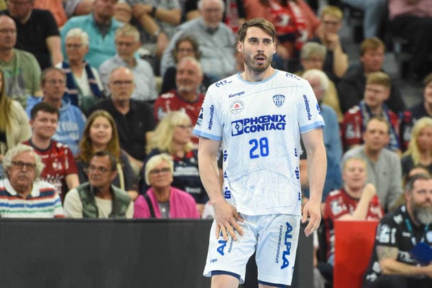 Handball I Men I Season 2025 2026 I Bundesliga I 31 Matchday I SG Flensburg Handewitt TBV Lemgo I 09 05 2026 Hendrik Wagner 28, TBV Lemgo Lippe Copyright: xLobeca JanxKirschnerx