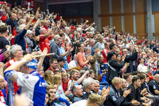 DAIKIN Handball Bundesliga, Kassel, Germany, MT Melsungen vs ThSV Eisenach, Rothenbach Halle Kassel 09 05 2026 DAIKIN Handball Bundesliga, Kassel, Germany 09 05 2026 The teams fans, Handball BundesligaL, MT Melsungen vs ThSV Eisenach match, Rothenbach Halle Kassel Copyright: xBEAUTIFULxSPORTS Freudensteinx