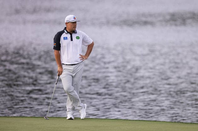 May 9, 2026: Sungjae Im waits on the seventeenth green during the third round of the 2026 Truist Championship at Quail Hollow Club in Charlotte, NC. ( CSM) Charlotte United States - ZUMAc04_ 20260509_zma_c04_032 Copyright: xScottxKinserx