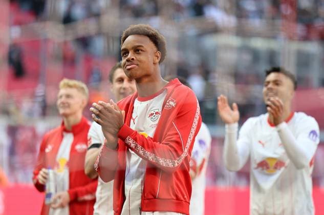 GER, 1 Bundesliga, RB Leipzig FC St Pauli 09 05 2026, Leipzig, Red Bull Arena, GER, Saison 2025 2026, 1 Bundesliga, 33 Spieltag, RasenBallsport Leipzig vs FC St Pauli im Bild Forzan Assan Ouedraogo Leipzig DFL regulations prohibit any use of photographs as image sequences and or quasi video