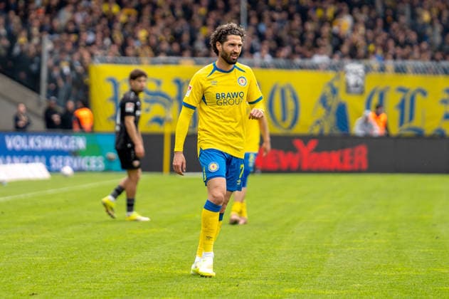 Germany Soccer, 2 Bundesliga, 33 Matchday 2025 26, Eintracht Braunschweig Dynamo Dresden on 09 05 in Braunschweig, Eintracht Stadion Fabio Kaufmann Eintracht Braunschweig 7 Copyright: xSvenxHeidmannx