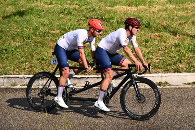 UCI Para Cycling Road World Cup: Round 3 Picture by Olly Hassell SWpix.com - 10 05 2026 - Cycling - UCI Para Cycling Road World Cup: Round 3 - Pescara, Abruzzo, Italy - Men B Road Race - Christopher Wilkins piloted by Adam Duggleby (Great Britain) Copyright: x xSWpix.comx(t axPhotographyxHubxLtd)xOllyxHassell SWpix.comx SWP-3030-14226