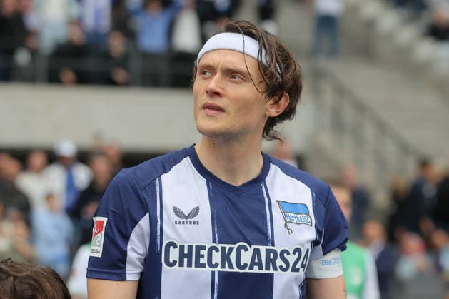 10 05 2025, xtgx, Soccer 2 Bundesliga, Hertha BSC Berlin SpVgg Greuther Fürth emspor, v l Fabian Reese Hertha, 11 Portrait, Portraet, Einzelbild DFL DFB REGULATIONS PROHIBIT ANY USE OF PHOTOGRAPHS as IMAGE SEQUENCES and or QUASI VIDEO Berlin