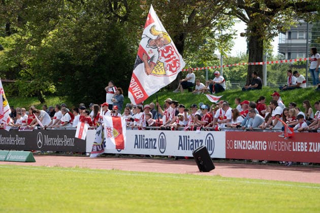 Fans of VfB Stuttgart, GER, VfB Stuttgart Women vs VfL Wolfsburg II, Football, 2 Womens Bundesliga, 25 Matchday, Season 2025 2026, 10 085 2026, GER, VfB Stuttgart Women vs VfL Wolfsburg II, Football, 2 Womens Bundesliga, 25 Matchday, Season 2025 2026, 10 085 2026, Stuttgart Copyright: xEibner-Pressefoto EdwardxCheungx EP_ECG