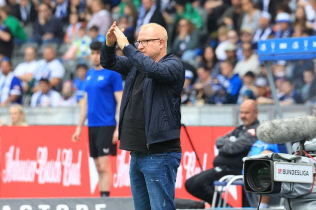DEU, DFL, 2 FBL, Hertha BSC vs Greuther Fuerth, 10 05 2026, Berliner Olympiastadion, Berlin, DEU, DFL, 2 FBL, Hertha BSC vs Greuther Fuerth, im Bild Trainer Heiko Vogel Greuther Fuerth DFL regulations prohibit any use of Photographs as image sequences and or quasi video nordphotoxGmbHx xEngler nph00076