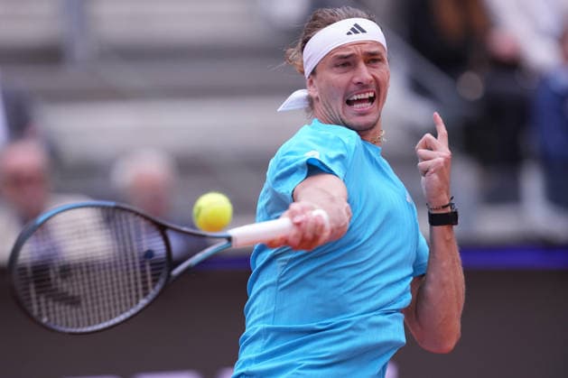 Alexander Zverev (GER) during the match between Alexander Zverev (GER) vs Alexander Blockx (BEL) at the Italian Open in Rome, Sunday, May 10, 2026. (Alfredo Falcone LaPresse)  Copyright: xAlfredoxFalcone LaPressex