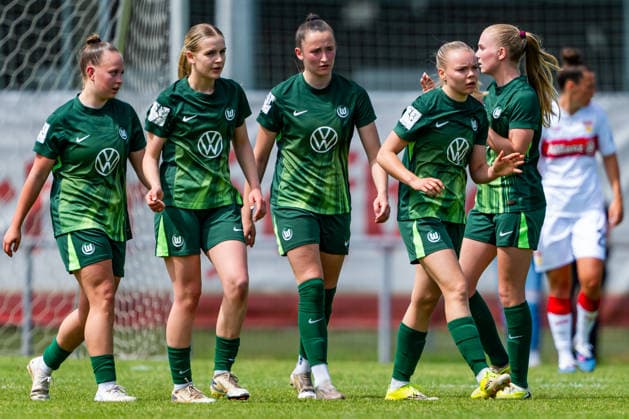 2 Womens Bundesliga VfB Stuttgart vs Vfl Wolfsburg II 10 05 2026 Stuttgart, GERMANY 10 May 2026 Goalscorer for 2 1 Anny Kerim Lindland VfL Wolfsburg II, 7 during the match between VfB Stuttgart and Vfl Wolfsburg II on matchday 25 of the 2 Womens Bundesliga at the PSV Stuttgart sports ground Copyright: xBEAUTIFULxSPORTS Steinx