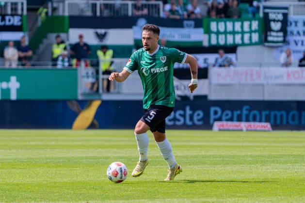 Münster, Germany 10 May 2026 2 BL 2025 2026 Sp 33 SC Preußen Münster vs SV Darmstadt 98 In picture Yassine Bouchama PRM DFL DFB regulations prohibit any use of photographs as image sequences and or quasi video LVM Preussenstadion Nordrhein Westfalen Copyright: xFotostandx xKruczynskix