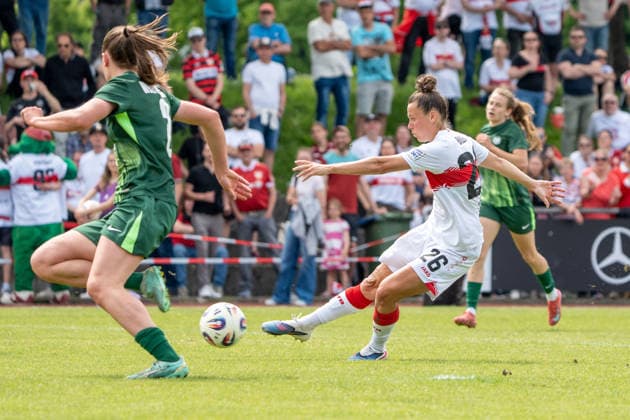 Nicole Billa VFB Stuttgart Women, 26 scores to 3 1 for VfB Stuttgart, GER, VfB Stuttgart Women vs VfL Wolfsburg II, Football, 2 Womens Bundesliga, 25 Matchday, Season 2025 2026, 10 085 2026, GER, VfB Stuttgart Women vs VfL Wolfsburg II, Football, 2 Womens Bundesliga, 25 Matchday, Season 2025 2026, 10 085 2026, Stuttgart Copyright: xEibner-Pressefoto EdwardxCheungx EP_ECG