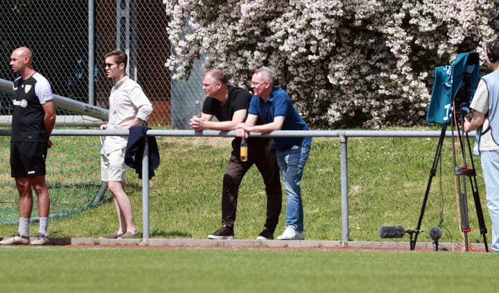 10 05 26 Women VfB Stuttgart VfL Wofsburg II Germany, Stuttgart, 10 05 2026, Football, Women, 2 Bundesliga, Season 2025 2026, VfB Stuttgart VfL Wolfsburg II v l Fabian Wohlgemuth Board Member Sport VfB Stuttgart , Alexander Wehrle Board Member VfB Stuttgart
