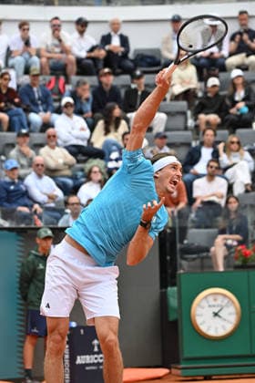 RECORD DATE NOT STATED 8th May 2026, Foro Italico, Rome, Italy; Italian Open Tennis, Day 5; Alexander Zverev GER in action during men s singles match AllShotLive