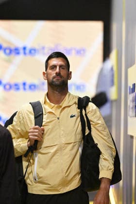 RECORD DATE NOT STATED 8th May 2026, Foro Italico, Rome, Italy; Italian Open Tennis, Day 5; Novak Djokovic SRB in action during men s singles match AllShotLive