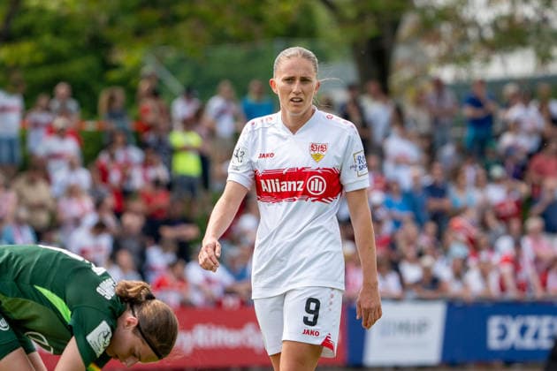Julia Glaser VFB Stuttgart Women, 09 , GER, VfB Stuttgart Women vs VfL Wolfsburg II, Football, 2 Womens Bundesliga, 25 Matchday, Season 2025 2026, 10 085 2026, GER, VfB Stuttgart Women vs VfL Wolfsburg II, Football, 2 Womens Bundesliga, 25 Matchday, Season 2025 2026, 10 085 2026, Stuttgart Copyright: xEibner-Pressefoto EdwardxCheungx EP_ECG
