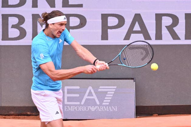 TENNIS - Internazionali di Tennis - Internazionali BNL d Italia Photo by IPA ABACAPRESS.COM84542307 - Alexander Zverev of Germany competes against Alexander Blockx of Belgium during the Internazionali BNL d Italia Day Six at Foro Italico on May 10, 2026 in Rome, Italy. Rome Italy  Copyright: xIPAxSport ABACAx