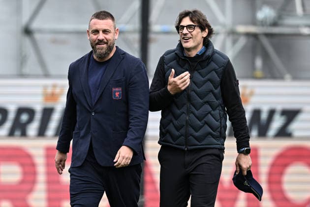 Mp Firenze 10 05 2026 - campionato di calcio Serie A Fiorentina-Genoa foto Matteo Papini Image nella foto: Daniele De Rossi-Paolo Vanoli 