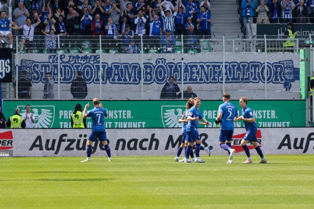 10 05 2026, xgrfx, Fußball 2 Bundesliga, Preußen Münster SV Darmstadt 98 v l Tor, Isac Lidberg zum 1 1 SV Darmstadt DFL DFB REGULATIONS PROHIBIT ANY USE OF PHOTOGRAPHS as IMAGE SEQUENCES and or QUASI VIDEO Münster