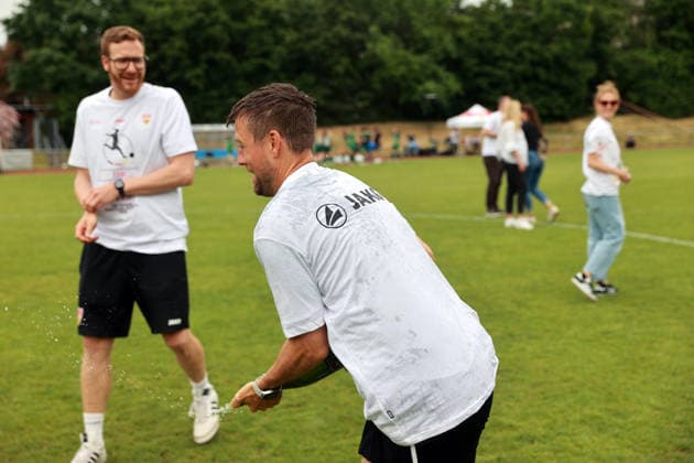 10 05 26 Women VfB Stuttgart VfL Wofsburg II Germany, Stuttgart, 10 05 2026, Football, Women, 2 Bundesliga, Season 2025 2026, VfB Stuttgart VfL Wolfsburg II Nico Schneck Coach VfB Stuttgart Jubel Aufstieg