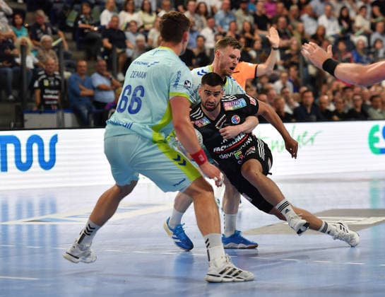 10 05 2026 Handball 1 Bundesliga DAIKIN HBL Season 2025 2026 31 Matchday HC Erlangen Metropolregion Nürnberg HCE VfL Gummersbach OGo xogox Milos Kos 5, HC Erlangen HCE