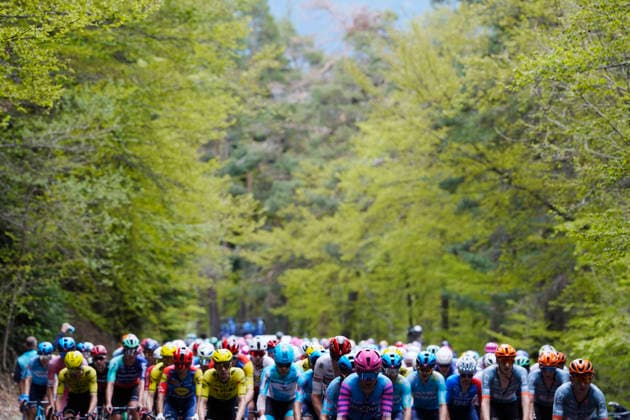 The pack rides during Stage 3 of the Giro d™Italia, from Plovdiv to Sofia, Bulgaria, Sunday, May 10, 2026.  Copyright: xFabioxFerrari LaPressex