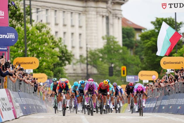 Paul Magnier (Soudal Quick-Step) winner stage during Stage 3 of the Giro d™Italia, from Plovdiv to Sofia, Bulgaria, Sunday, May 10, 2026.  Copyright: xMassimoxPaolone LaPressex