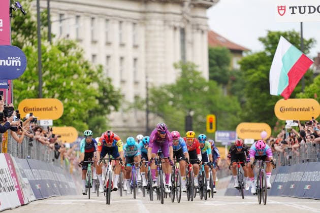 Paul Magnier (Soudal Quick-Step) winner stage during Stage 3 of the Giro d™Italia, from Plovdiv to Sofia, Bulgaria, Sunday, May 10, 2026.  Copyright: xMassimoxPaolone LaPressex