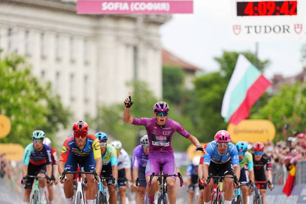Paul Magnier (Soudal Quick-Step) winner stage during Stage 3 of the Giro d™Italia, from Plovdiv to Sofia, Bulgaria, Sunday, May 10, 2026.  Copyright: xMassimoxPaolone LaPressex