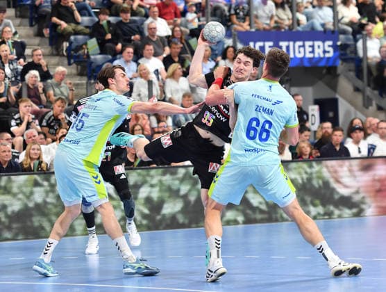 10 05 2026 Handball 1 Bundesliga DAIKIN HBL Season 2025 2026 31 Matchday HC Erlangen Metropolregion Nürnberg HCE VfL Gummersbach OGo xogox Miro Schluroff 15, VfL Gummersbach Khalifa Ghedbane 96, HC Erlangen HCE Stepan Zeman 66, VfL Gummersbach