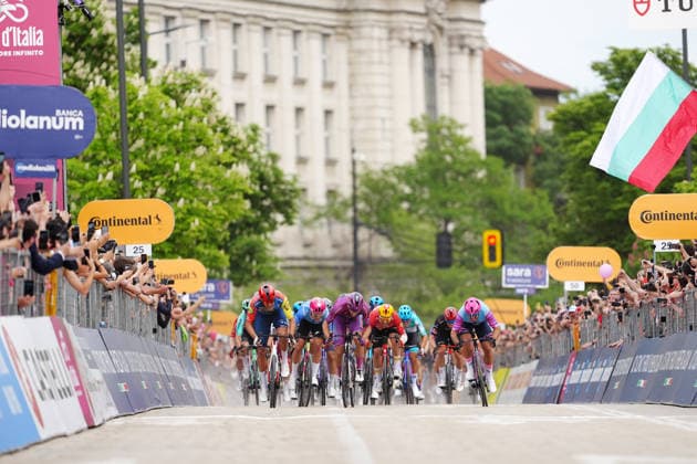 Paul Magnier (Soudal Quick-Step) winner stage during Stage 3 of the Giro d™Italia, from Plovdiv to Sofia, Bulgaria, Sunday, May 10, 2026.  Copyright: xMassimoxPaolone LaPressex