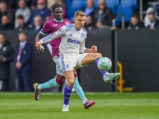 Burnley v Aston Villa Premier League Lucas Digne of Aston Villa during the Premier League match at Turf Moor, Burnley 10 05 2026 UK Newspapers OUT Copyright: xKarlxVallantinex FIL-23412-0053