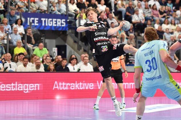 10 05 2026 Handball 1 Bundesliga DAIKIN HBL Season 2025 2026 31 Matchday HC Erlangen Metropolregion Nürnberg HCE VfL Gummersbach OGo xogox Maxsim Lochman 32, HC Erlangen HCE